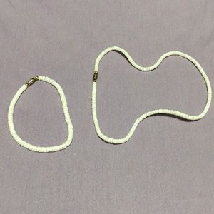 Puka Shell Necklace and Anklet set
